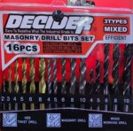 3 in 1 hsstwist ,masonry drill and woodworking drill bit set