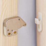 Automatic Spring Snap Latch for Cabinet Door Furniture Safety Lock