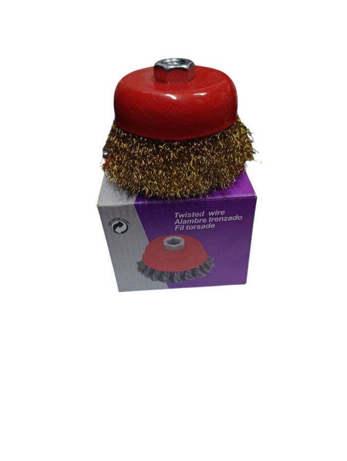 twisted wire brush 4''