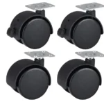 2 INCH CASTER WHEELS SET WITH BRAKES