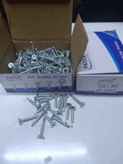 3.9 BY 25MM SELF DRILLING SCREWS