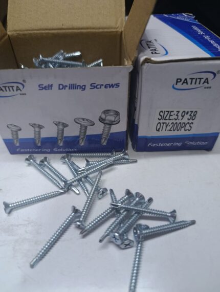 3.9 BY 38MM SELF DRILLING SCREWS