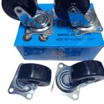 2 INCH CASTER WHEEL -SET WITHOUT BRAKES