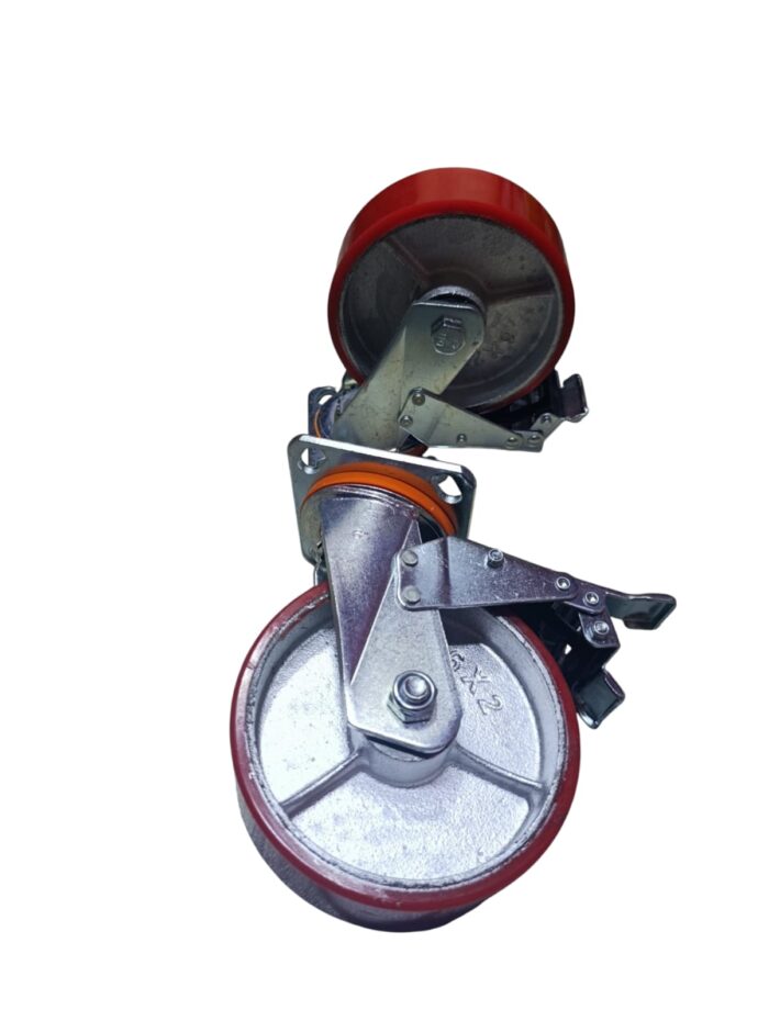 6'' INDUSTRIAL CASTOR WHEEL WITH BRAKE 6'' INDUSTRIAL CASTOR WHEEL WITH BRAKE