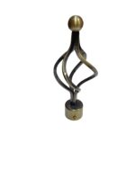 MODERN CURTAIN ROD END CAP/FINIAL - BASKET