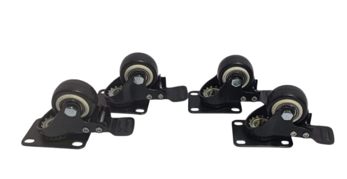 HEAVY-DUTY 1.5 INCH SWIVEL CASTER WITH BRAKE