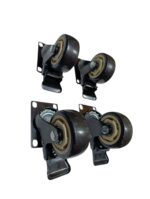 HEAVY-DUTY 3 INCH SWIVEL CASTER WITH BRAKE