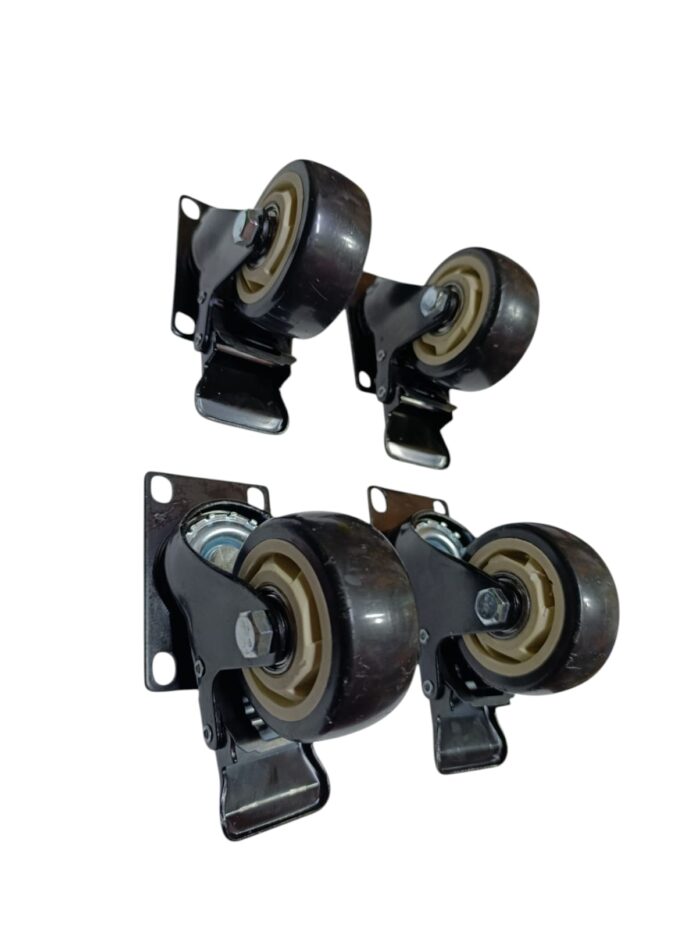 HEAVY-DUTY 3 INCH SWIVEL CASTER WITH BRAKE HEAVY-DUTY 3 INCH SWIVEL CASTER WITH BRAKE