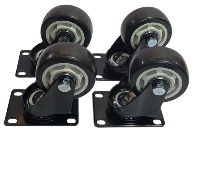 HEAVY-DUTY 3 INCH SWIVEL CASTER WITHOUT BRAKE