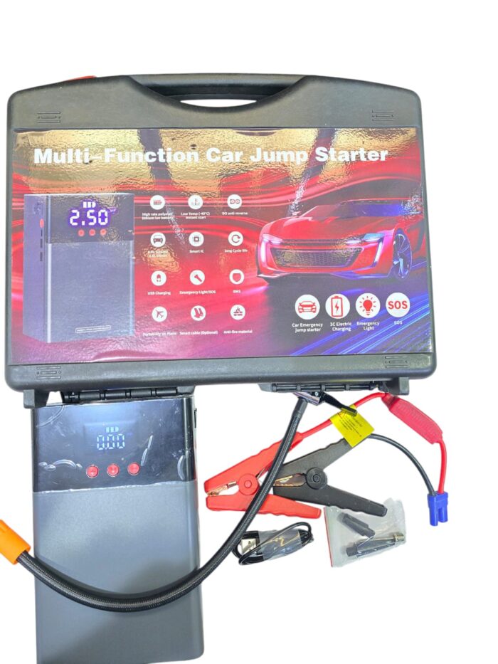 Q7 Car Jump Starter Kit with Tyre Inflator 80000mAh