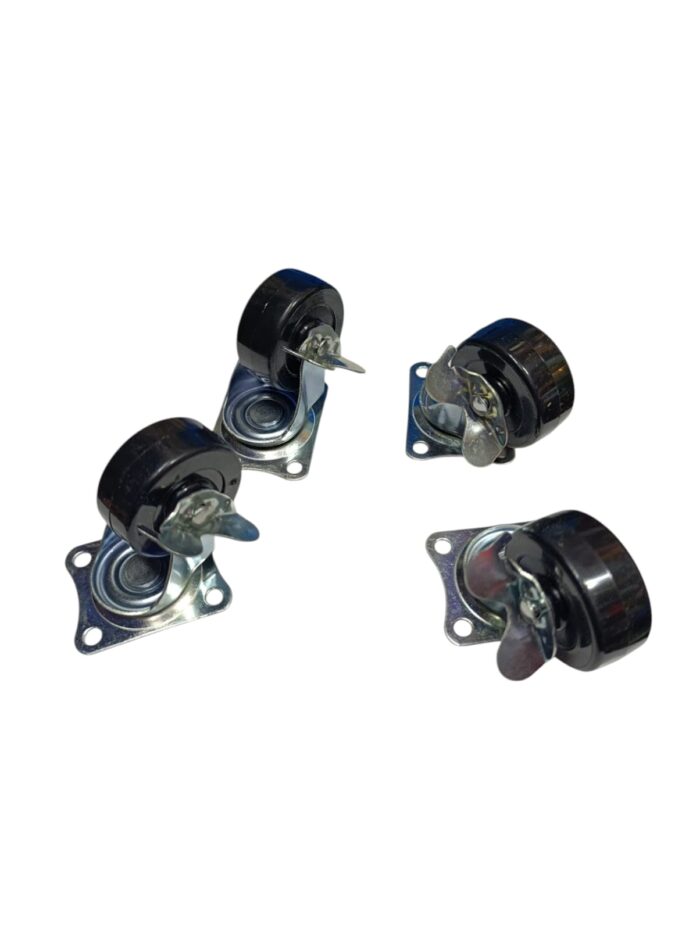 2 INCH CASTER WHEEL -SET WITH BRAKES