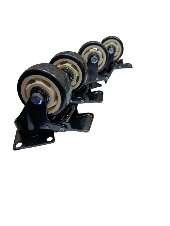 HEAVY-DUTY 3 INCH SWIVEL CASTER WITH BRAKE