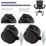 2 INCH CASTER WHEELS SET WITH BRAKES