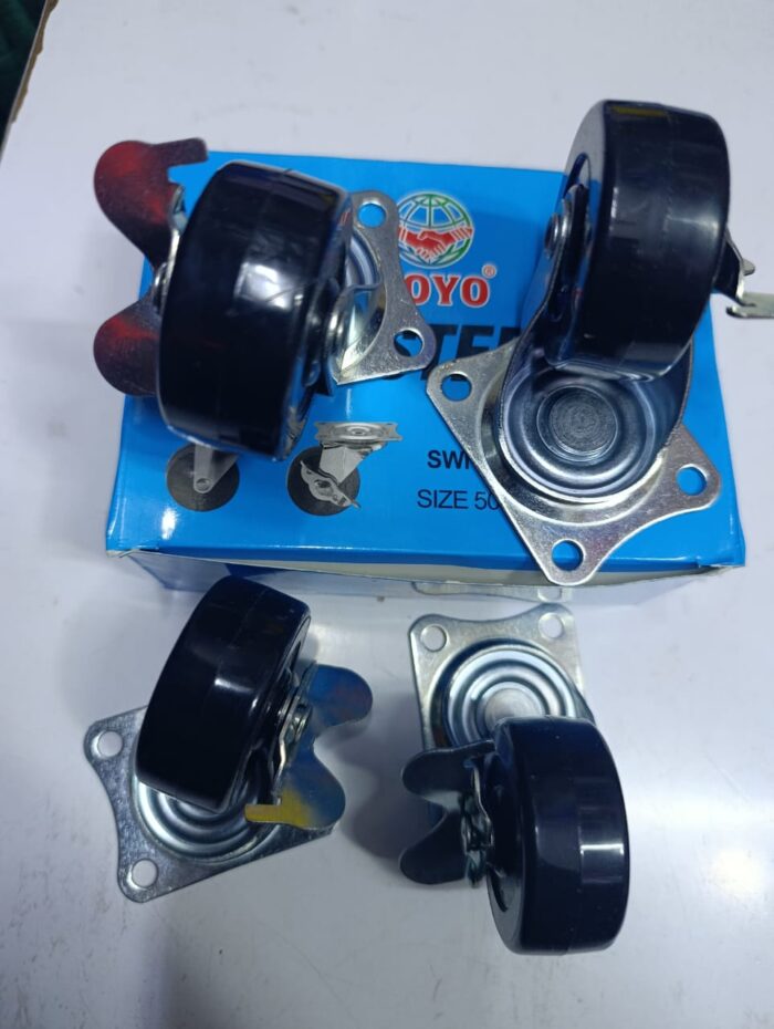 2 INCH CASTER WHEEL -SET WITH BRAKES 2 INCH CASTER WHEEL -SET WITH BRAKES