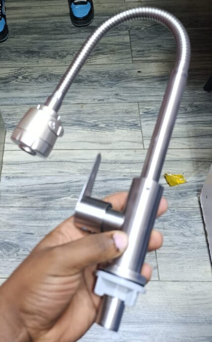 FLEXIBLE LIRLEE LONG NECK KITCHEN PILLAR TAP