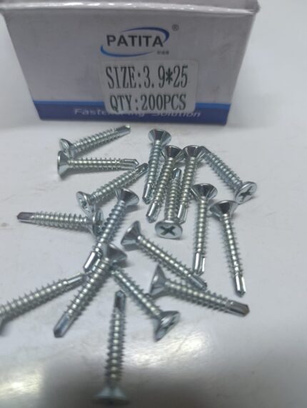 3.9 BY 25MM SELF DRILLING SCREWS
