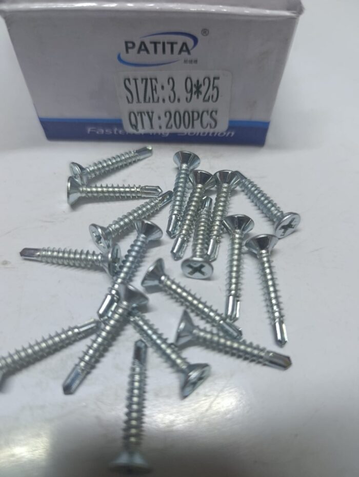 3.9 BY 25MM SELF DRILLING SCREWS