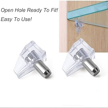 500PC CLEAR SHELF SUPPORT PEGS