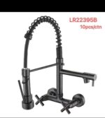WALL MOUNT DUAL HANDLE SPRING KITCHEN FAUCET