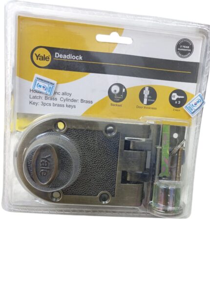 YALE RIM LOCK KEY AND TURN