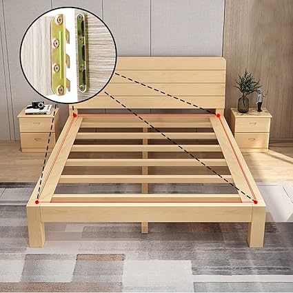 4 Sets Bed Hinges