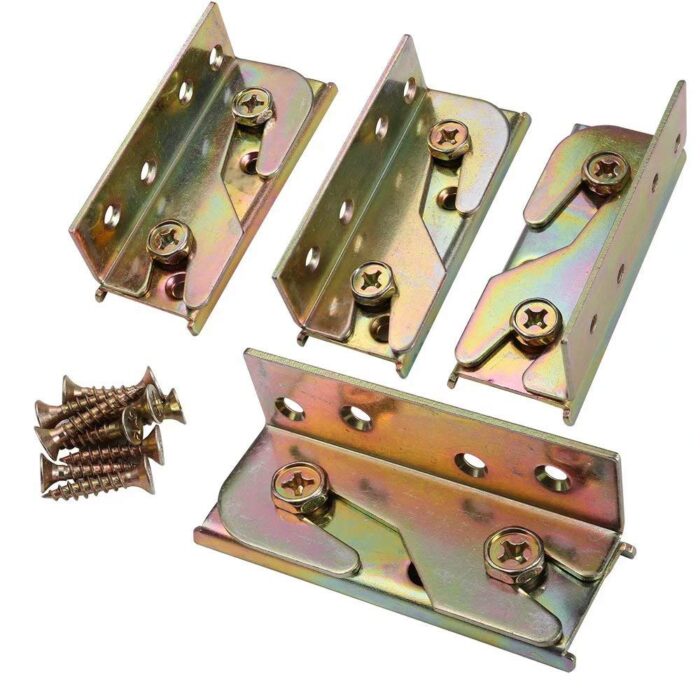 4 Sets Bed Hinges