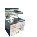 Tissue holder with shelf