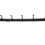 5 Prong Double Hook Rack Rail - Black
