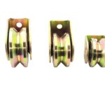 Double bearing sliding gate rollers