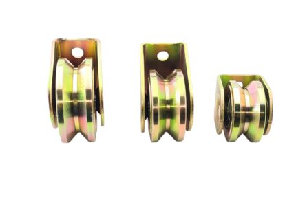 Double bearing sliding gate rollers