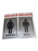 Self-Adhesive Bathroom Gender Indicator Sign