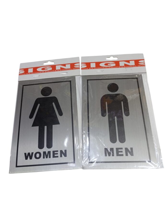 Self-Adhesive Bathroom Gender Indicator Sign