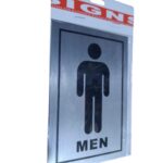 Self-Adhesive Bathroom Gender Indicator Sign