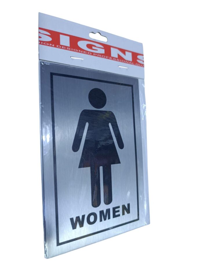 Self-Adhesive Bathroom Gender Indicator Sign