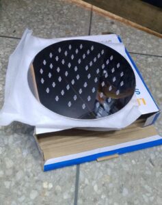 6 inch lirlee round metallic shower head