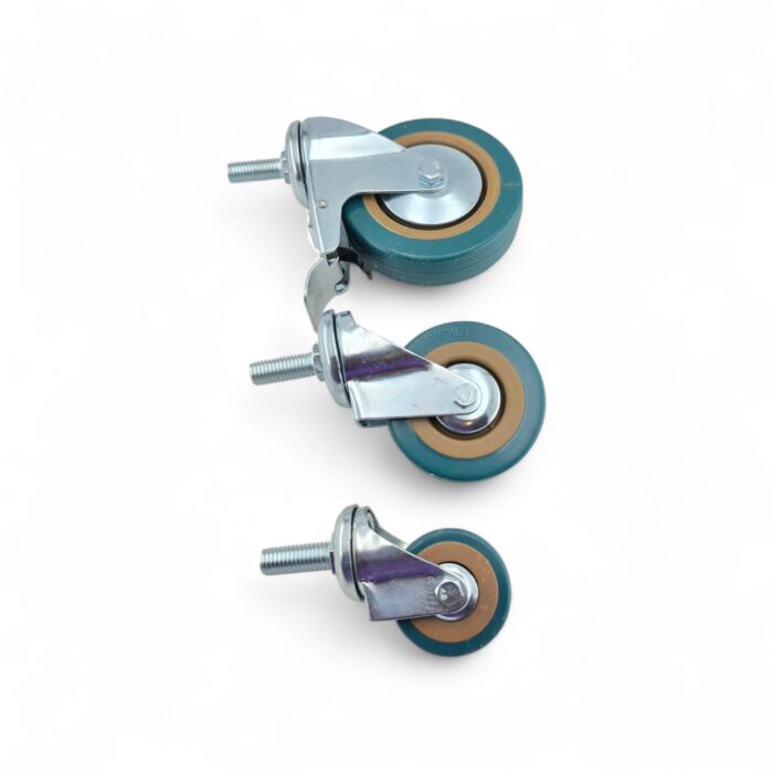 4 inch screw type wheels -breaks