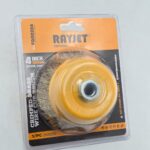 Crimped brass wire cup brush 4 inch