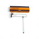 Foldable toilet grab bar
