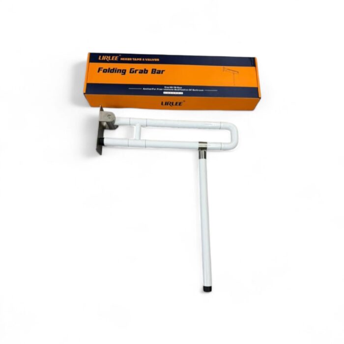 Foldable toilet grab bar