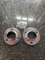 1 inch chrome pipe brackets (pair)