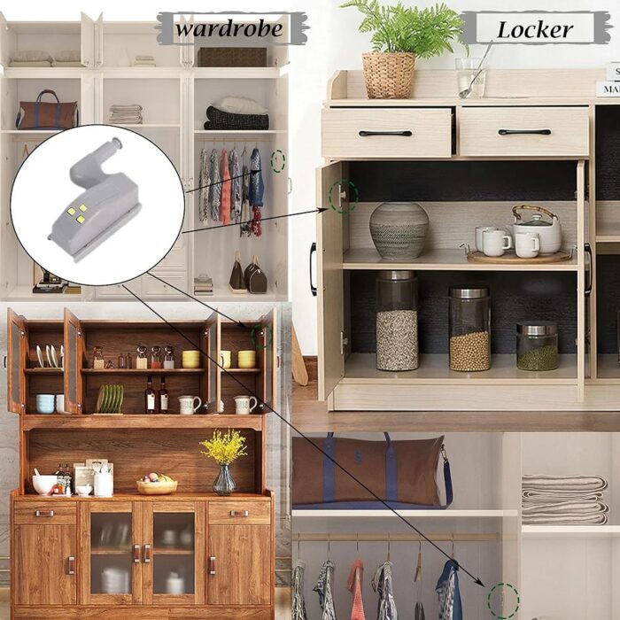 Cupboard Hinge LED Light Sensor