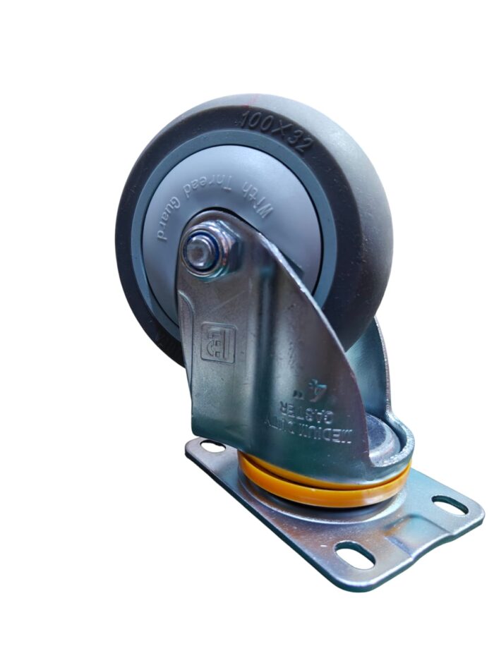 4 Inch Heavy Duty Rubber Swivel Castor Wheel