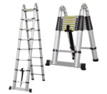 Double sided telescopic ladders 2.8M+2.8M