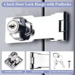 4 inch keyed hasp door lock
