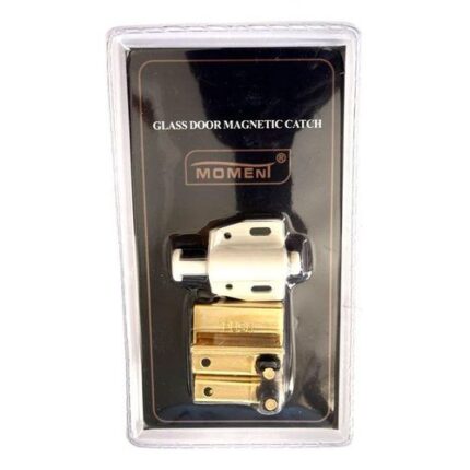Single magnetic glass latch
