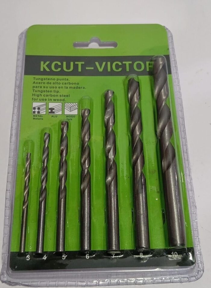 7 pc steel bit set