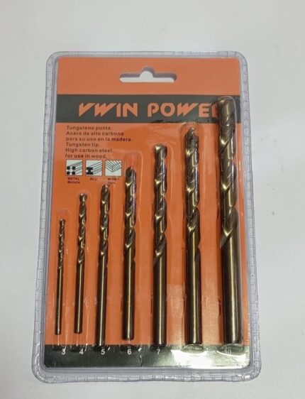 7 pcs carbon 5 steel bit set