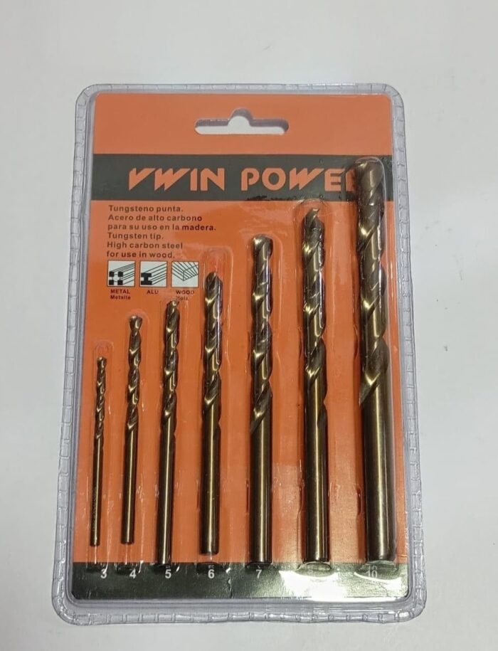 7 pcs carbon 5 steel bit set