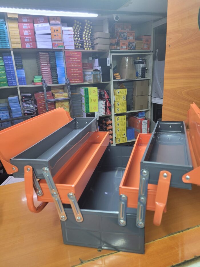 19" 5 tray metallic toolbox