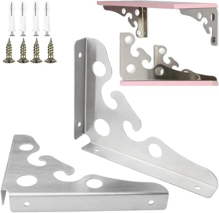 silver multifunctional brackets 8" silver multifunctional brackets 8"